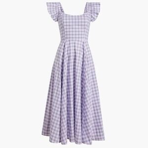 Hill House Lilac Gingham Daphne Dress S